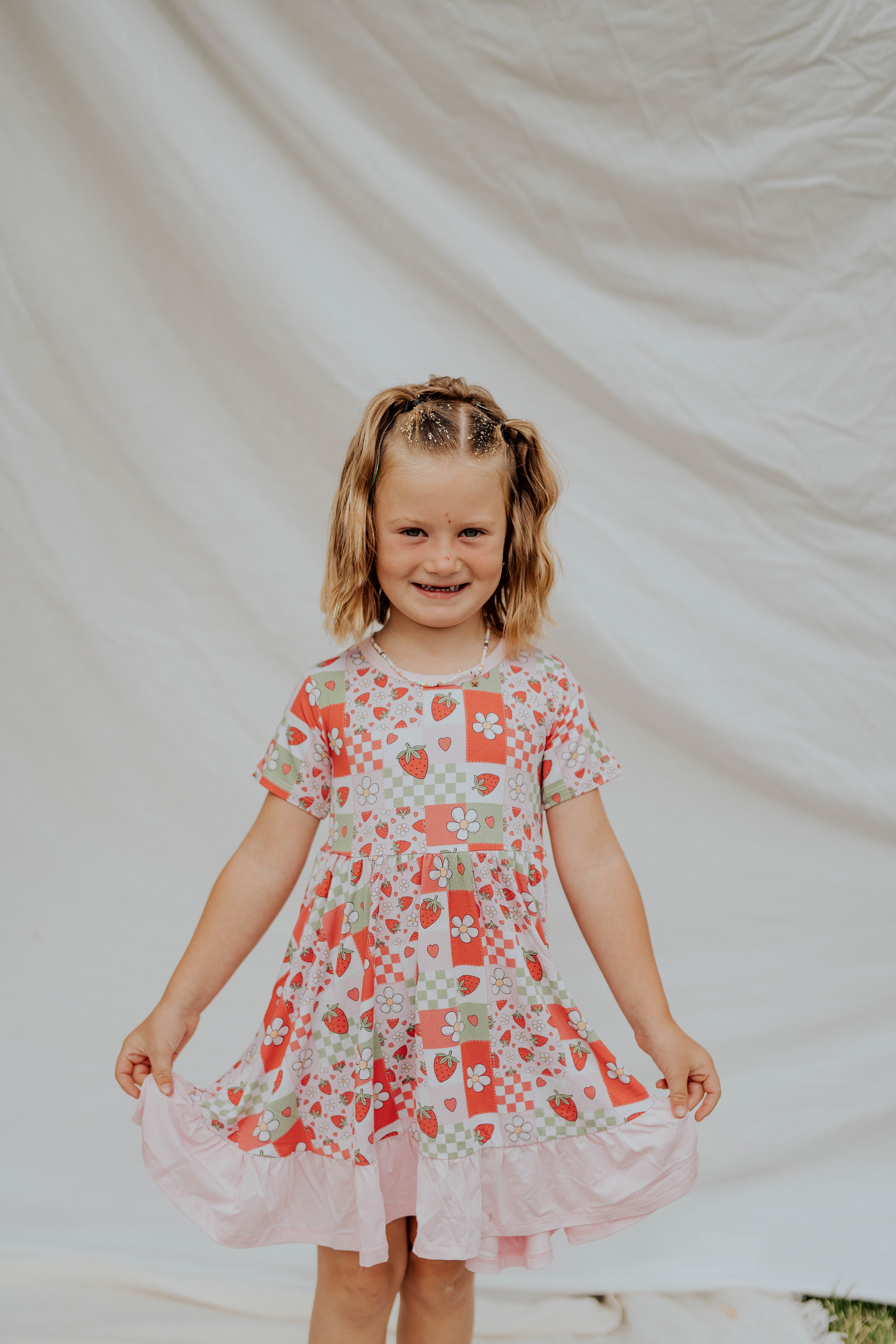 Strawberry Patch Twirl Dress