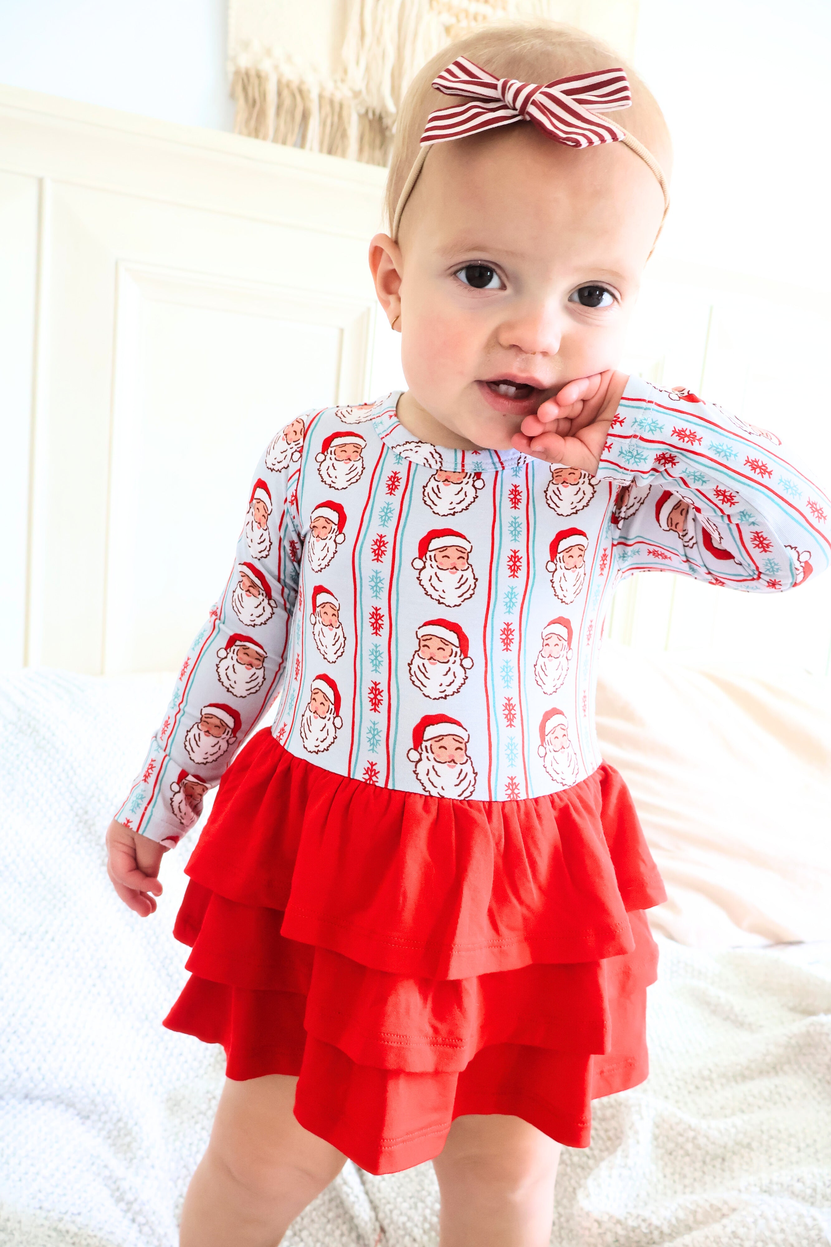 Vintage Christmas Ruffle Twirl