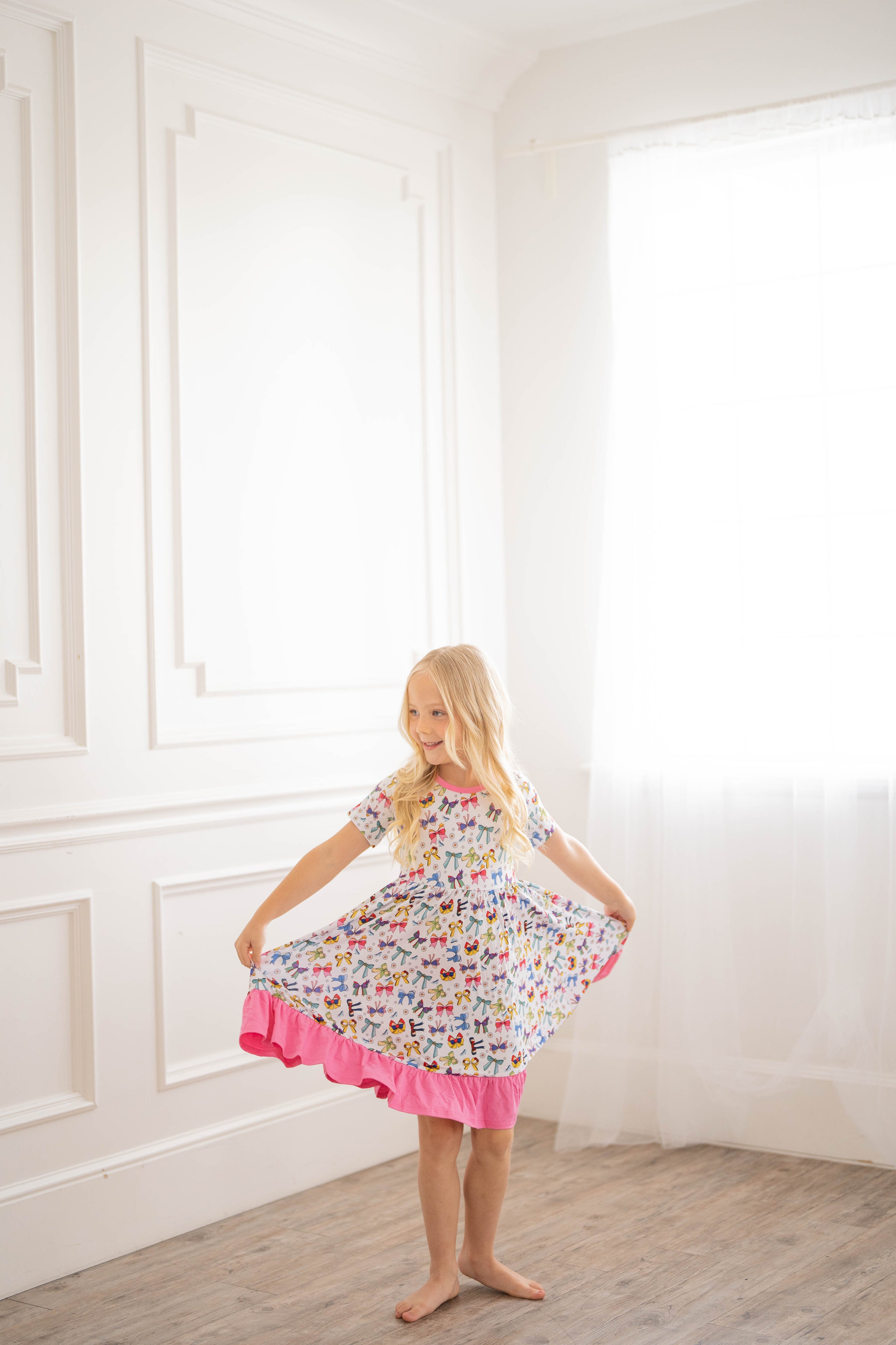 princess twirl dress Princess Bow Twirl Dress – Kloudy Kids