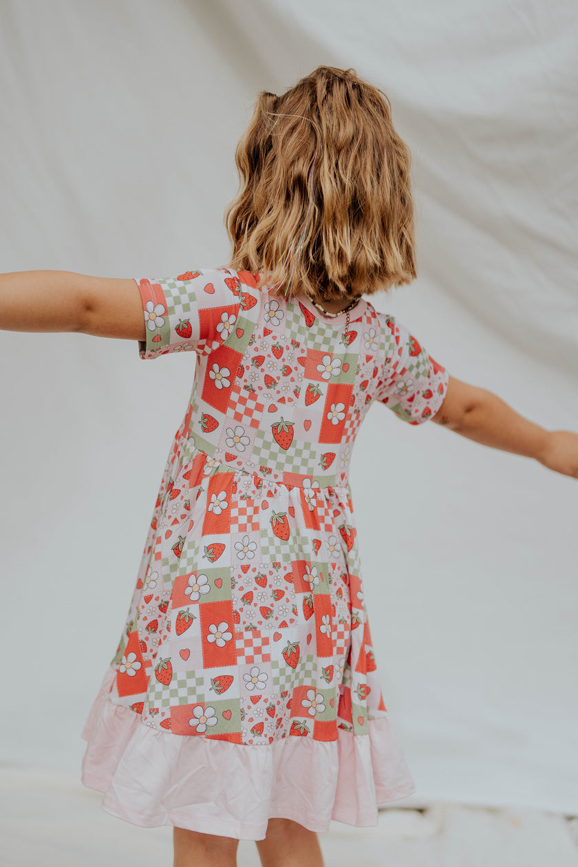 Strawberry Patch Twirl Dress