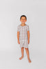 Brown Grid Two Piece