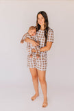 Brown Grid Mama Set