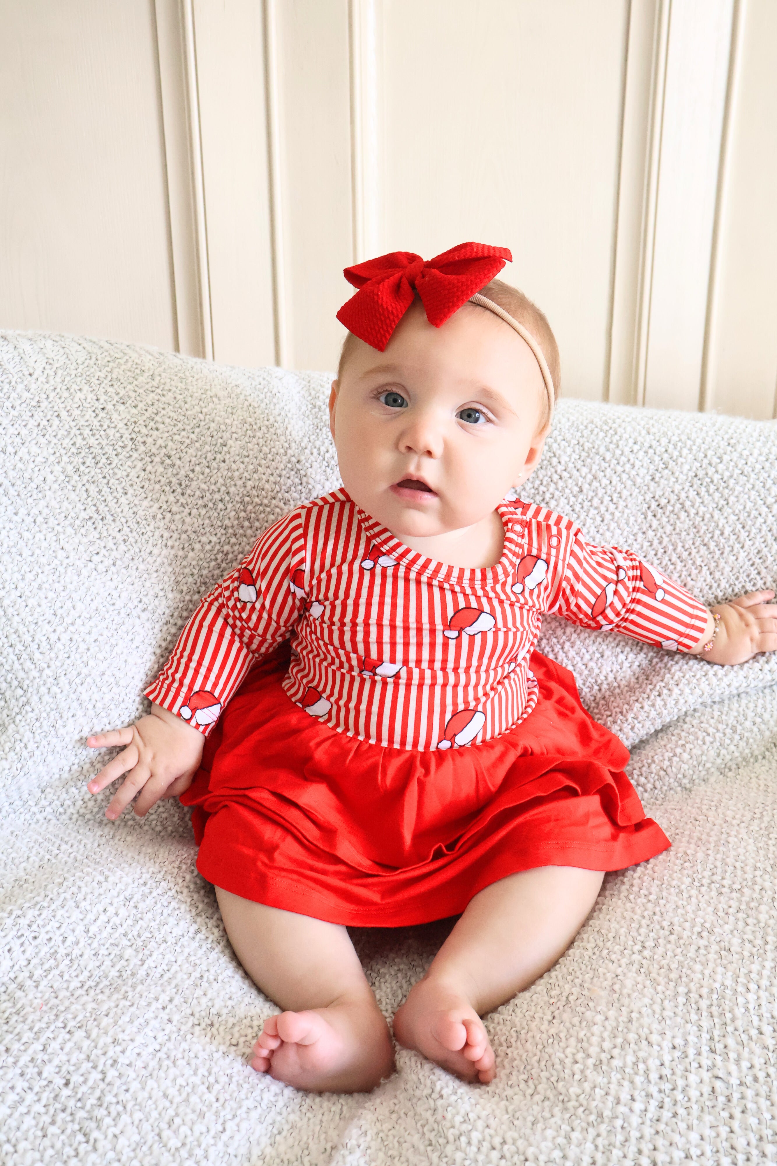 Santa’s Stripes Ruffle Twirl